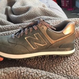 Grey and Rose Gold New Balances